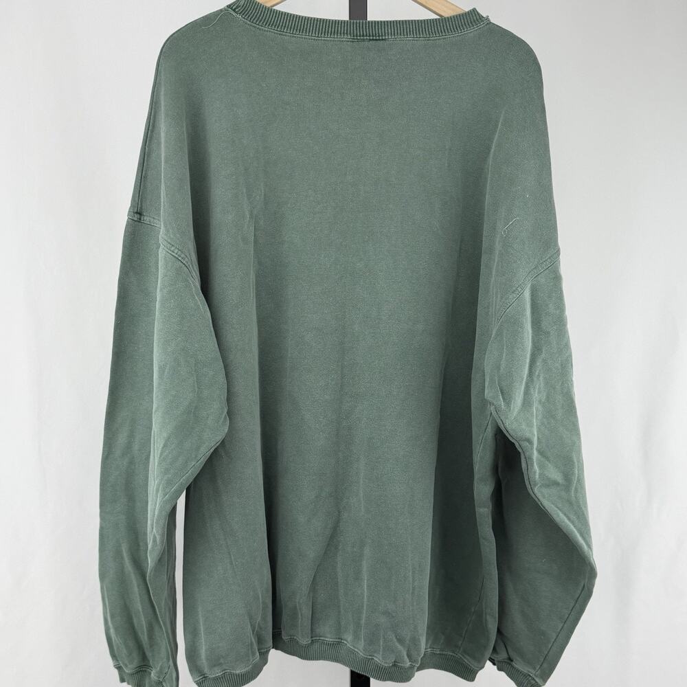 Vintage 90s Northwestern College Crewneck Sweatshirt Green Somers USA XXL - Picture 2 of 7